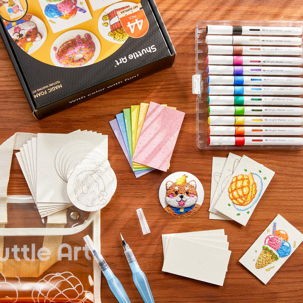 44PCS Magic 3D Foam Texture Painting Kit