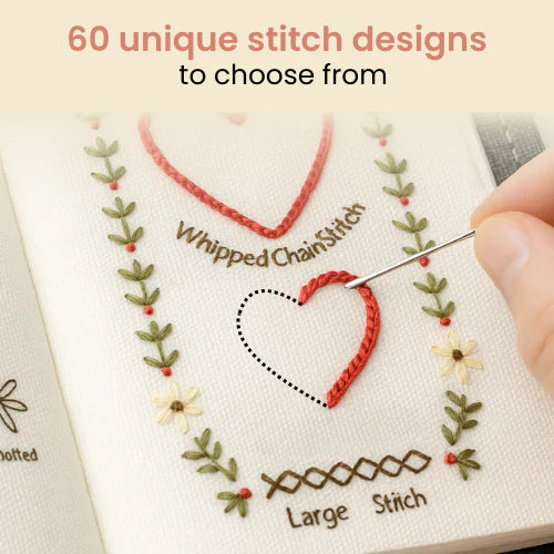 🌹Embroidery Stitching Book✨