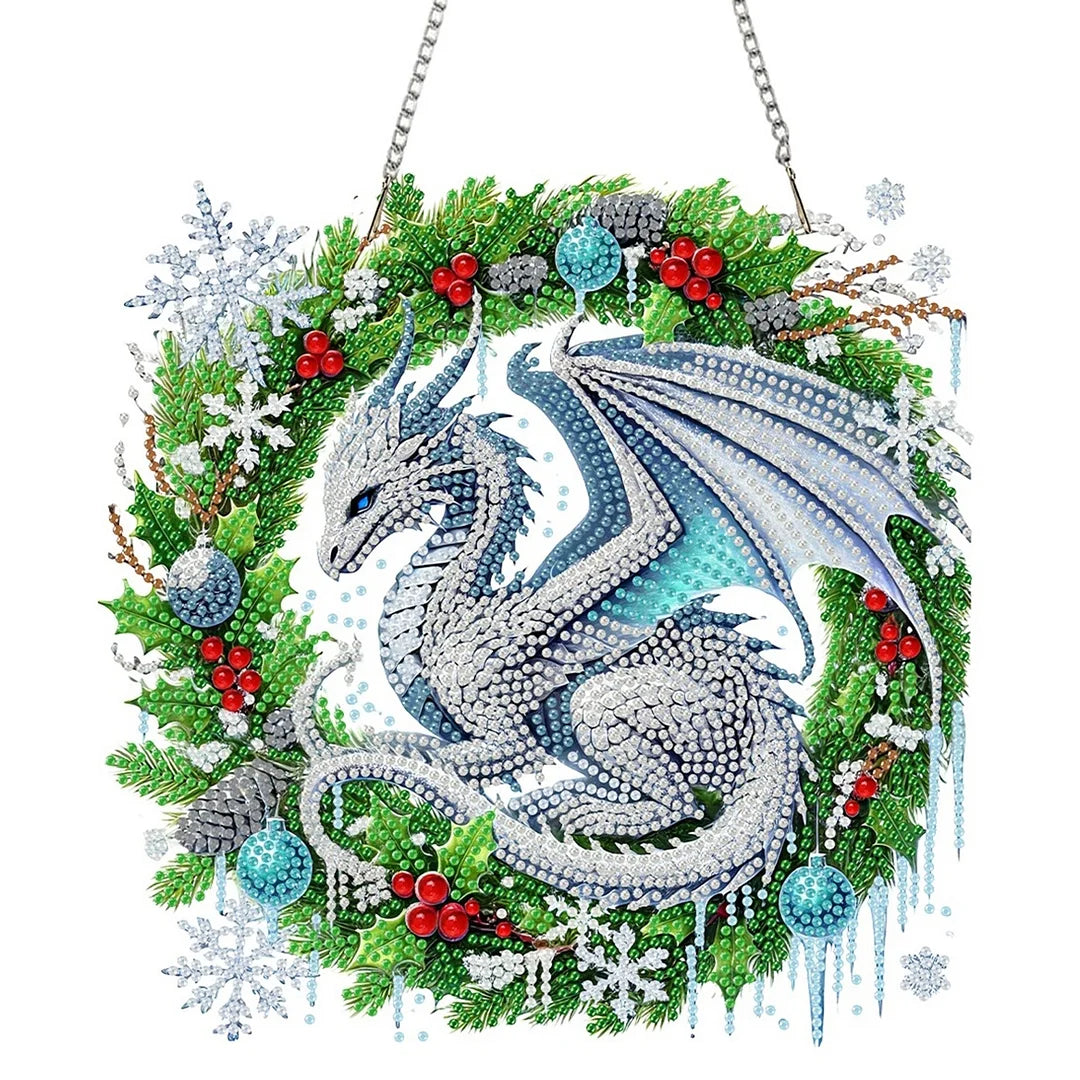 DIY Acrylic Diamond Painting Hanging Christmas Ornament