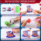 30PCS Patriotic Diamond Painting Fridge Magnets Kit