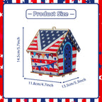 USA 250th Anniversary Diamond Painting Kit – American Flag Wooden House Decor