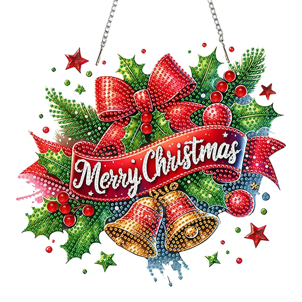 DIY Acrylic Diamond Painting Hanging Christmas Ornament