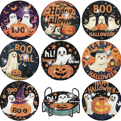 Add festive shine with Halloween Diamond Painted Coasters . Durable, sparkly, and fun—ideal for Halloween parties, table décor, or seasonal gifts.