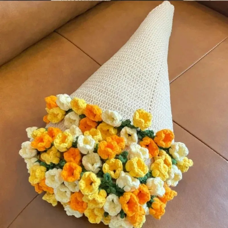 🎄🌹 Handwoven Christmas Rose Blanket – Cozy Holiday Gift ✨
