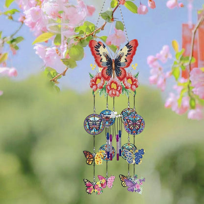 DIY Diamond Painting Double Sided 3D Wind Chime Pendant Hanging Kit