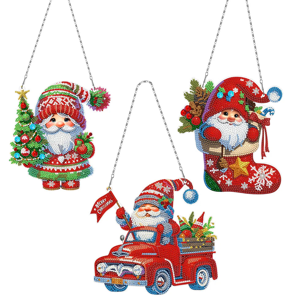 DIY Diamond Painting Christmas Hanging Ornaments