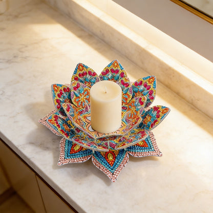 DIY Diamond Painting Lotus Tray Decoration Kit