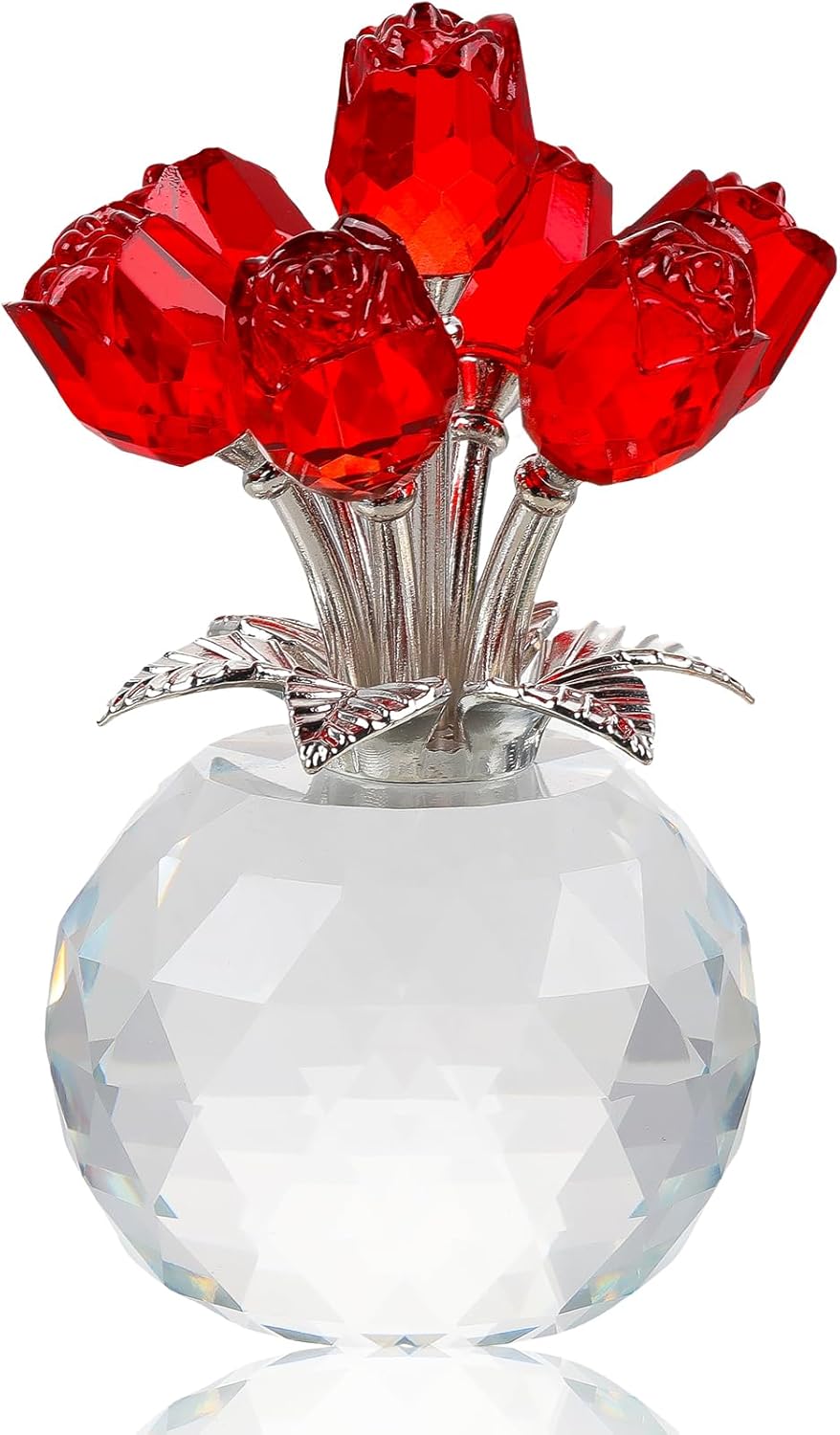 Crystal Rose Bouquet – Elegant Forever Flower Gift