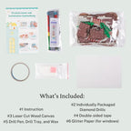 3D Diamond Painting Gingerbread House Kit – DIY Christmas Cabin Décor
