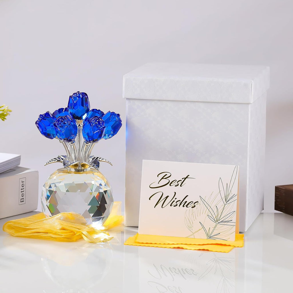 Crystal Rose Bouquet – Elegant Forever Flower Gift
