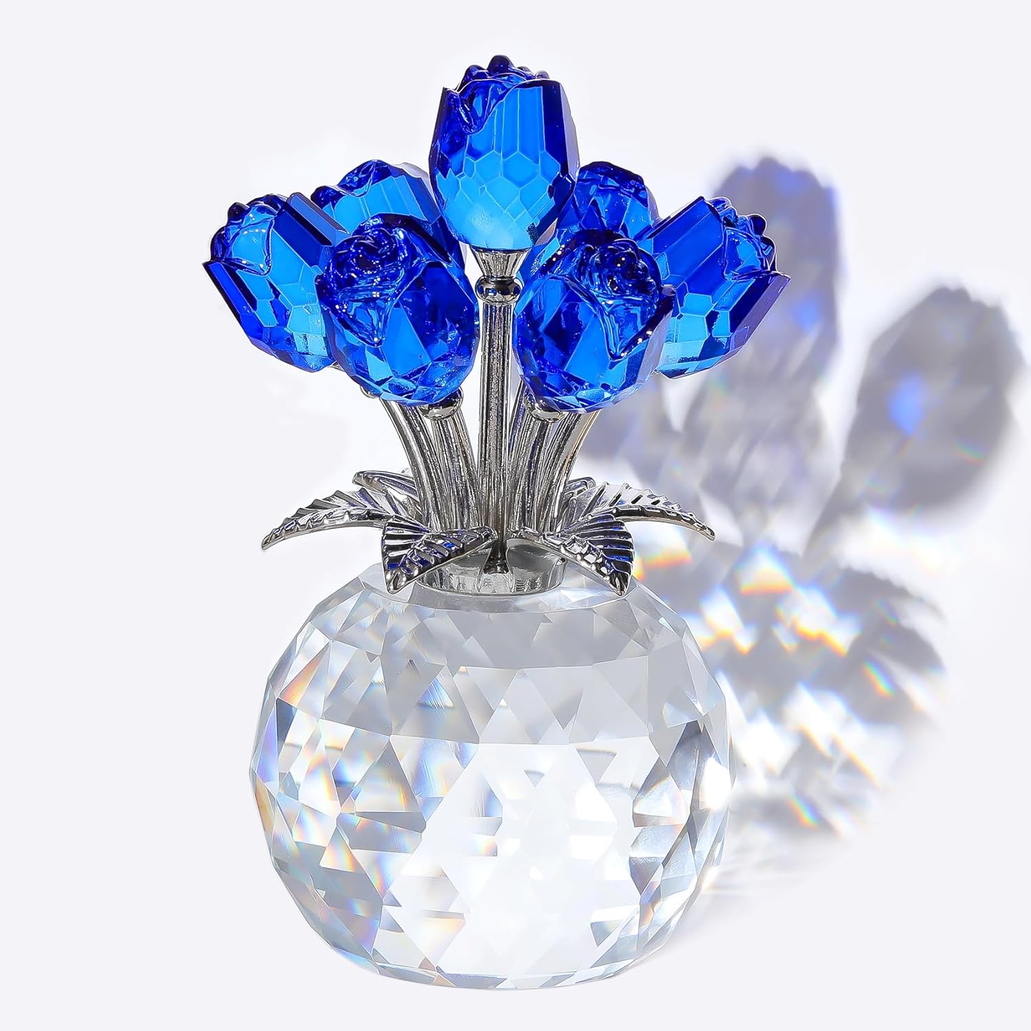 Crystal Rose Bouquet – Elegant Forever Flower Gift