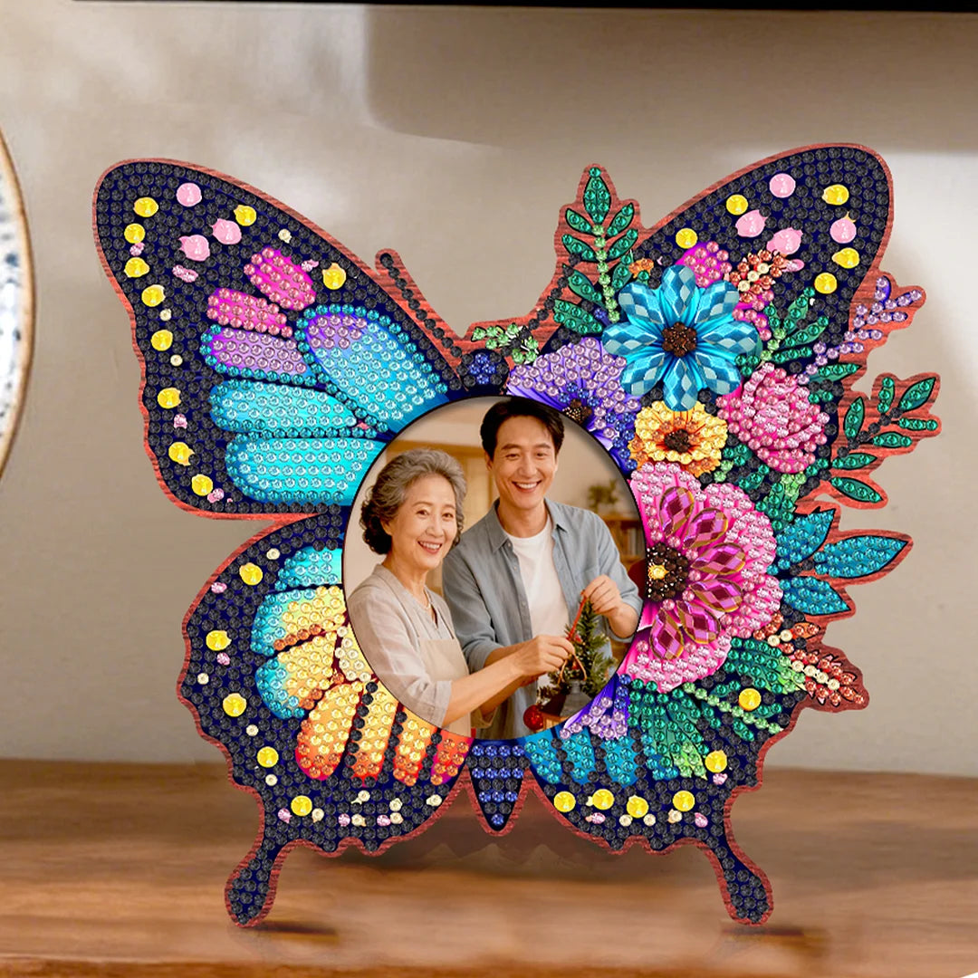 DIY Diamond Painting Wooden Photo Frame with Stand Kit