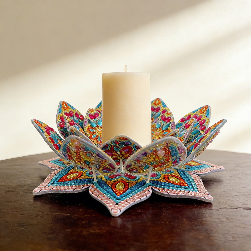 DIY Diamond Painting Lotus Tray Decoration Kit