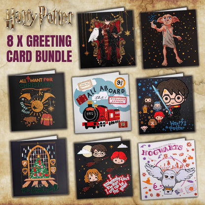 Magical Hogwarts DIY Diamond Painting Greeting Cards（8PCS）