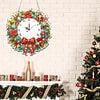 🎄✨2D Flat DIY Christmas Wreath Acrylic Diamond Painting Clock Pendant Home Decor✨🎄