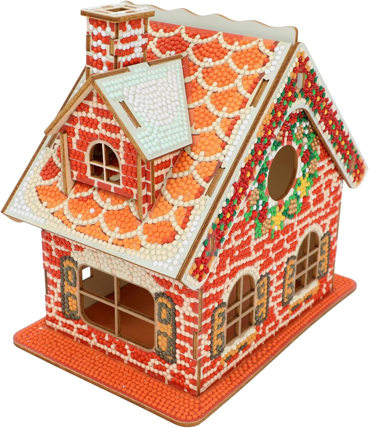 3D Diamond Painting Gingerbread House Kit – DIY Christmas Cabin Décor