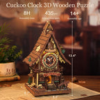 Cuckoo Clock 3D Wooden Puzzle Kit