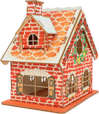 3D Diamond Painting Gingerbread House Kit – DIY Christmas Cabin Décor