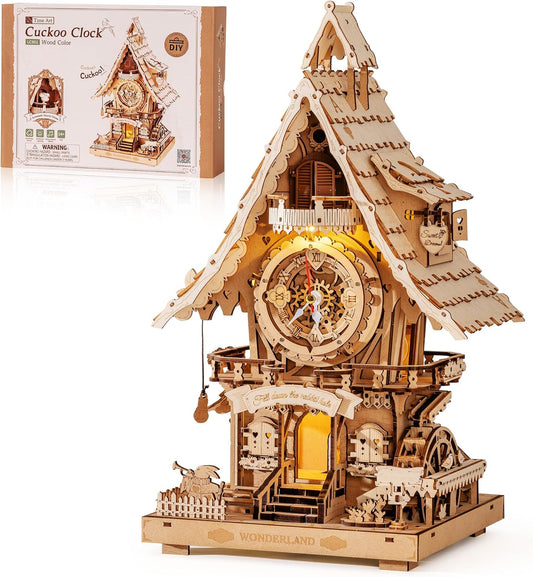 Cuckoo Clock 3D Wooden Puzzle Kit