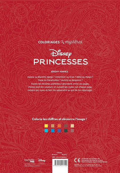 Princess Mystery Color-by-Number Coloring Book
