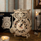Owl Clock 3D Wooden Puzzle