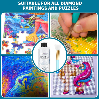 💎 Diamond Painting Sealer with Silicone Brush