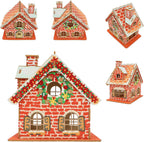 3D Diamond Painting Gingerbread House Kit – DIY Christmas Cabin Décor
