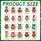 Christmas Diamond Painting Ornaments Kit – 20 Sparkling Hanging Decorations🎄