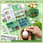 Everlasting Beaded Flower DIY Kit – 2382PCS or 5422PCS Deluxe with 2 Pots