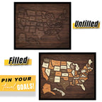 USA Travel Map Puzzle – Wooden Adventure Tracker & Home Decor