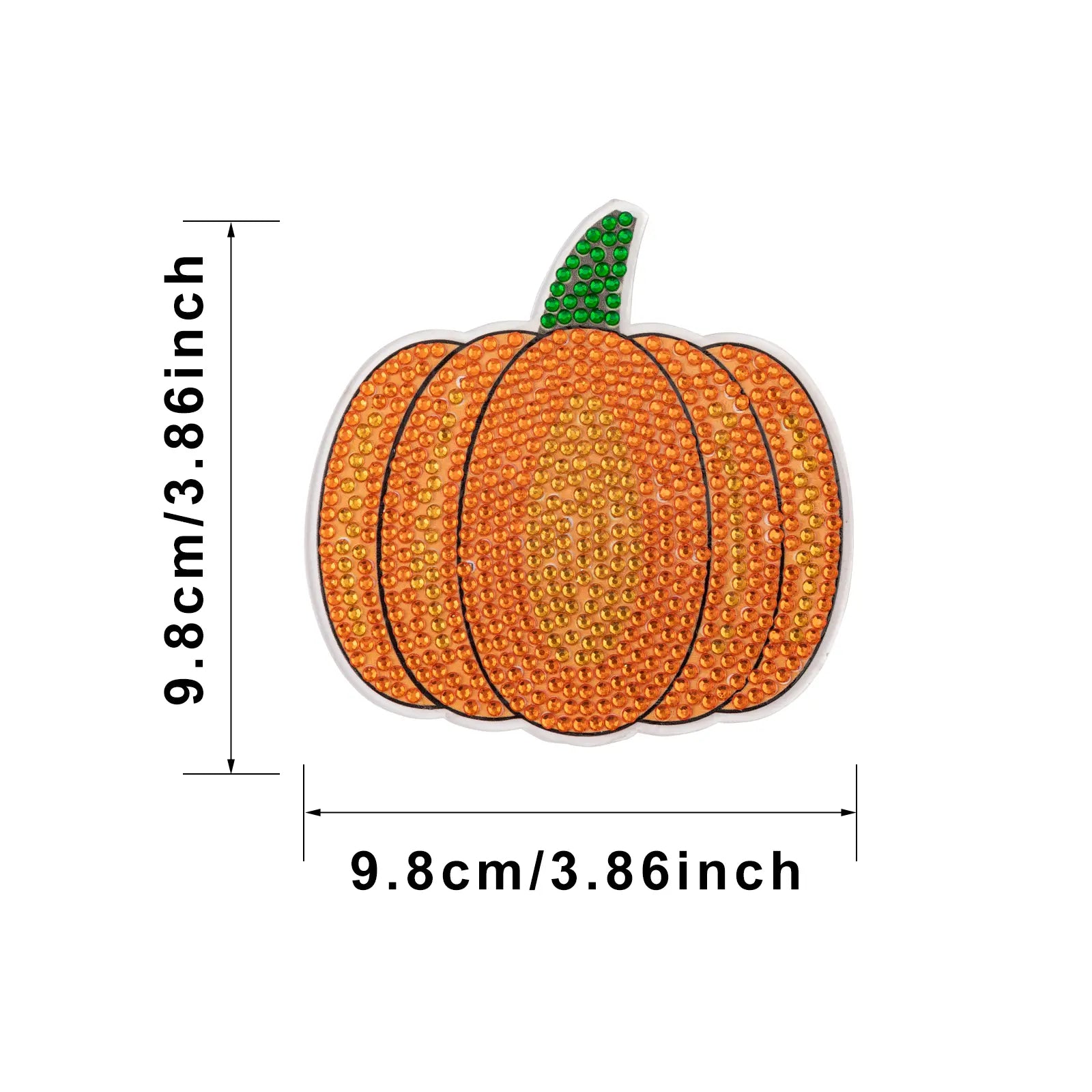 8PCS Pumpkin Diamond Painting Coaster Kit