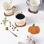 8PCS Pumpkin Diamond Painting Coaster Kit