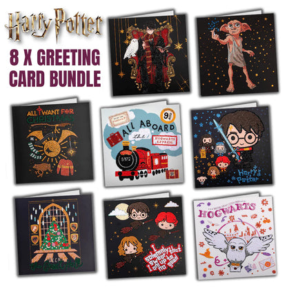 Magical Hogwarts DIY Diamond Painting Greeting Cards（8PCS）