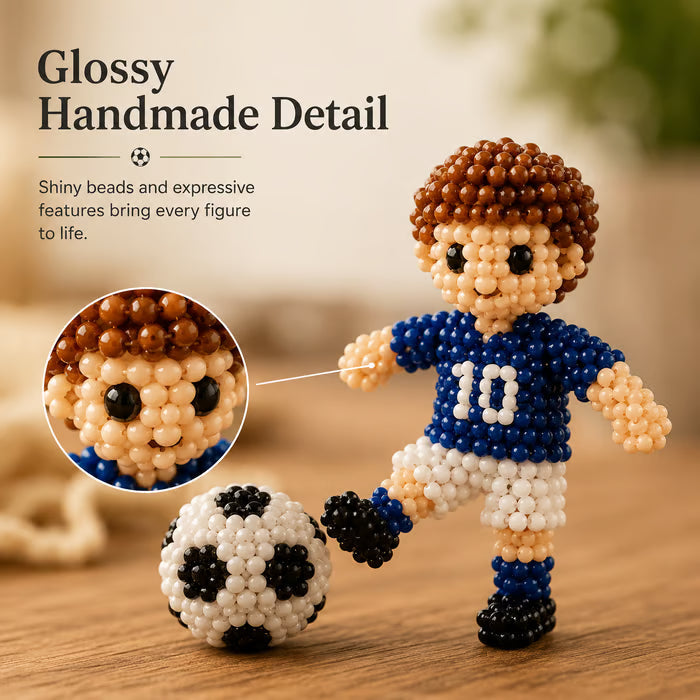 3D Beaded Soccer DIY Kit – Handmade Football Beading Craft Set