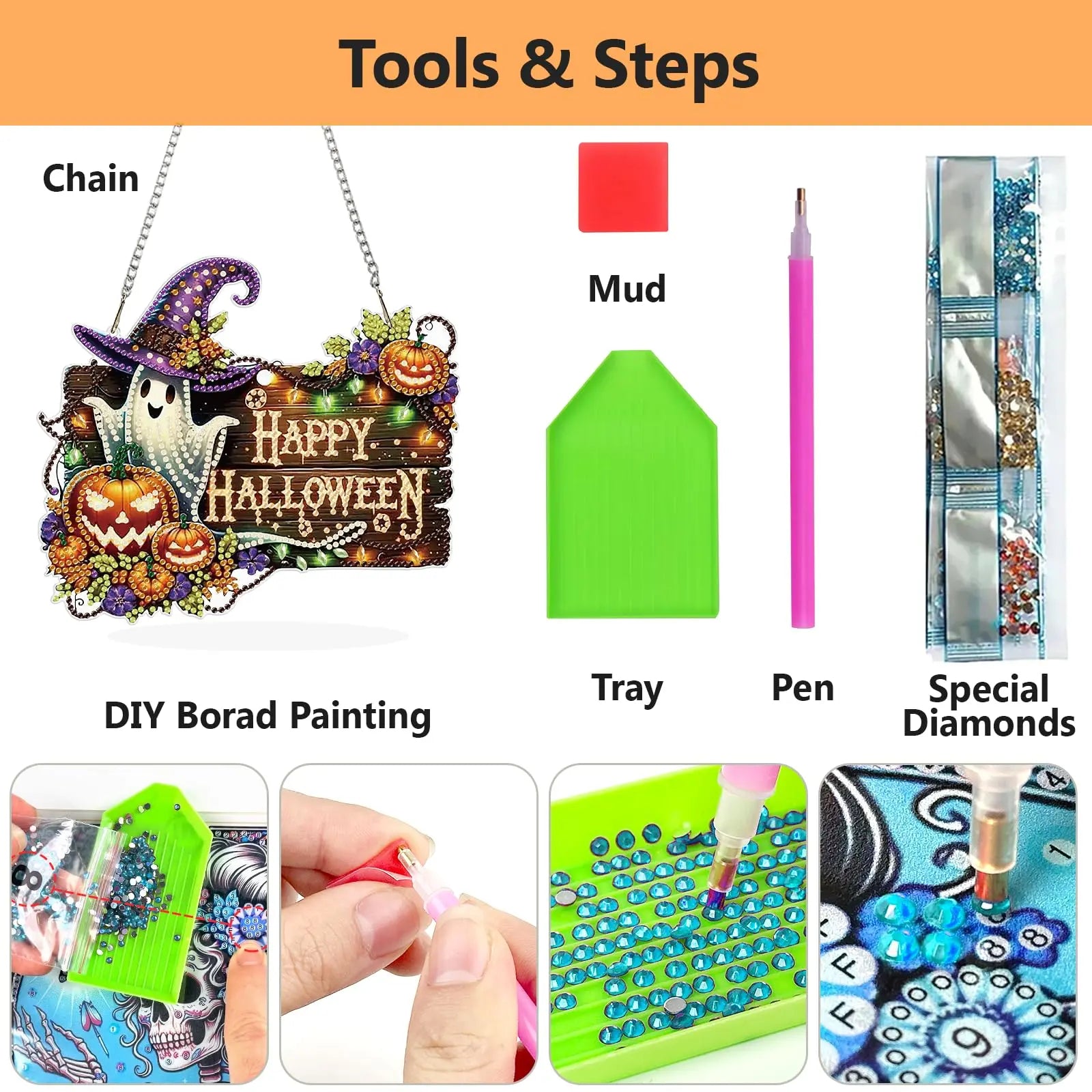 Halloween Diamond Painting Suncatcher