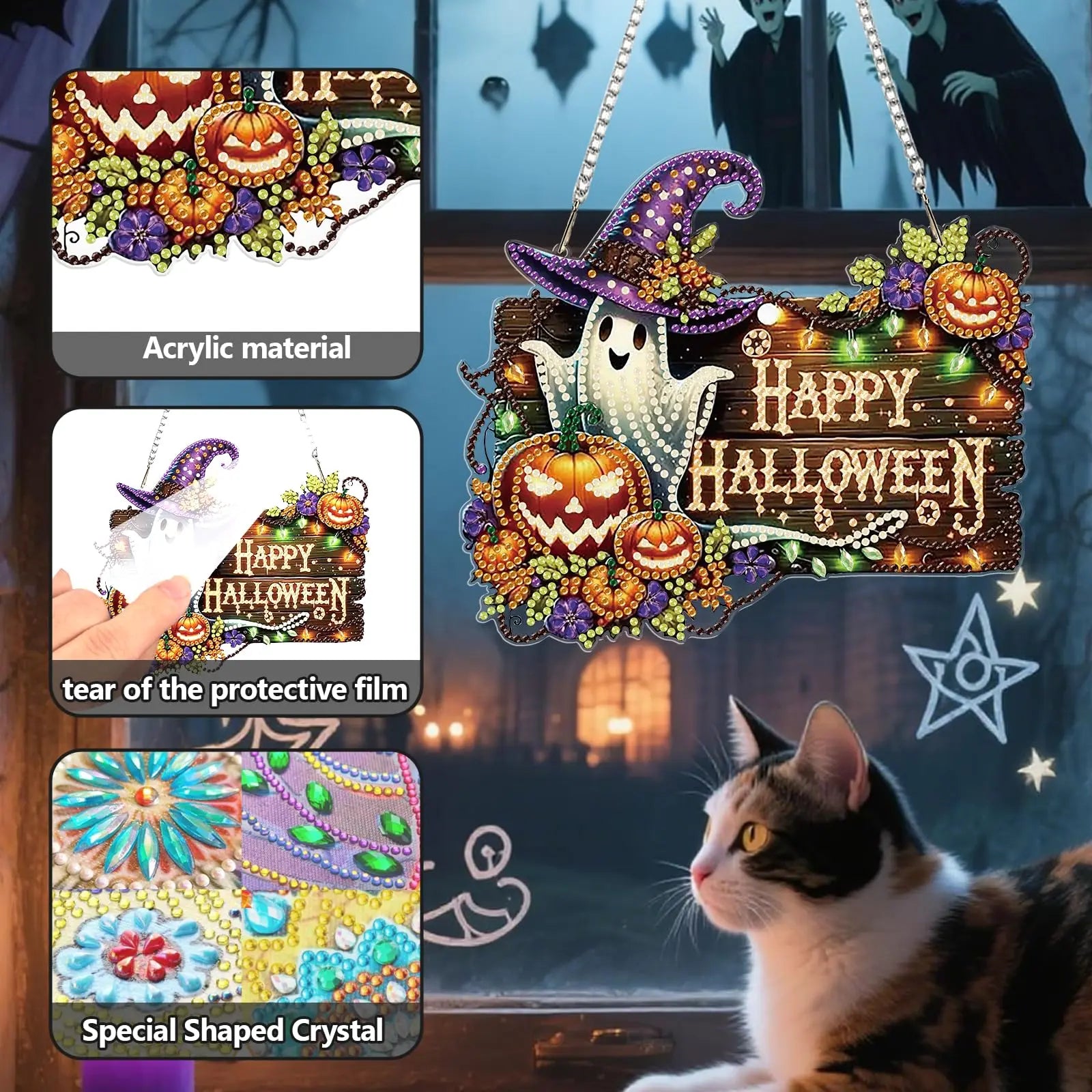 Halloween Diamond Painting Suncatcher