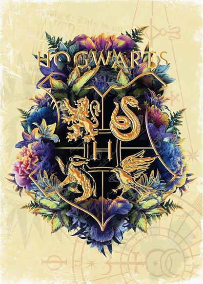 Hogwarts Crest Diamond Painting Kit