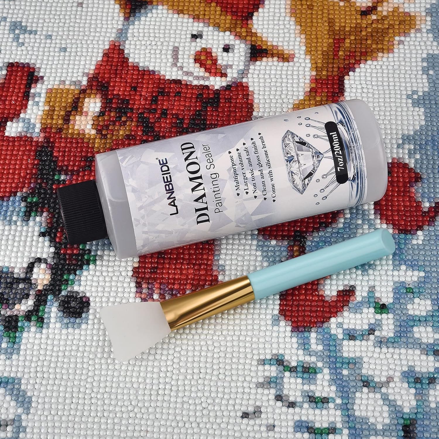 💎 Diamond Painting Sealer with Silicone Brush