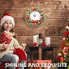 🎄✨2D Flat DIY Christmas Wreath Acrylic Diamond Painting Clock Pendant Home Decor✨🎄