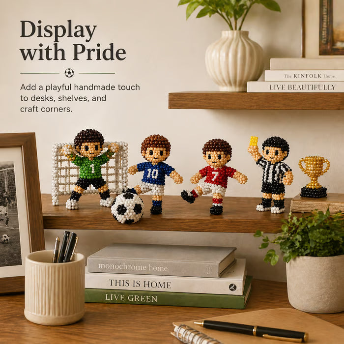 3D Beaded Soccer DIY Kit – Handmade Football Beading Craft Set