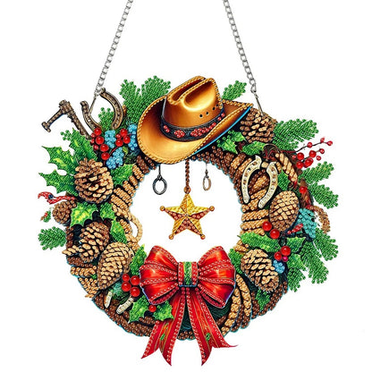 DIY Acrylic Diamond Painting Hanging Christmas Ornament