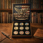 America 250th Anniversary Commemorative Coin Set – 9 Piece Collector’s Edition