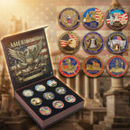America 250th Anniversary Commemorative Coin Set – 9 Piece Collector’s Edition
