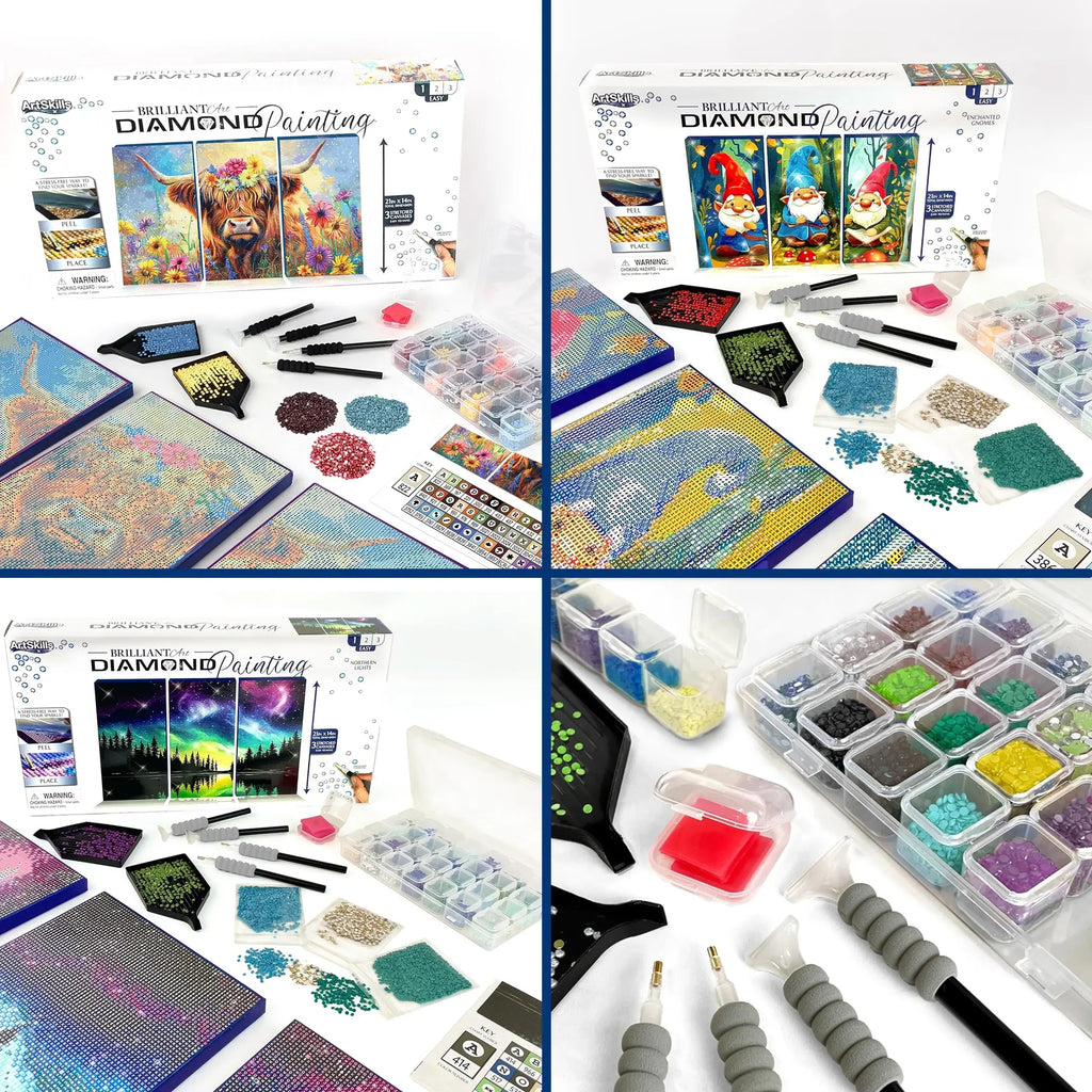 Diamond Painting Kit on Stretched Canvas
