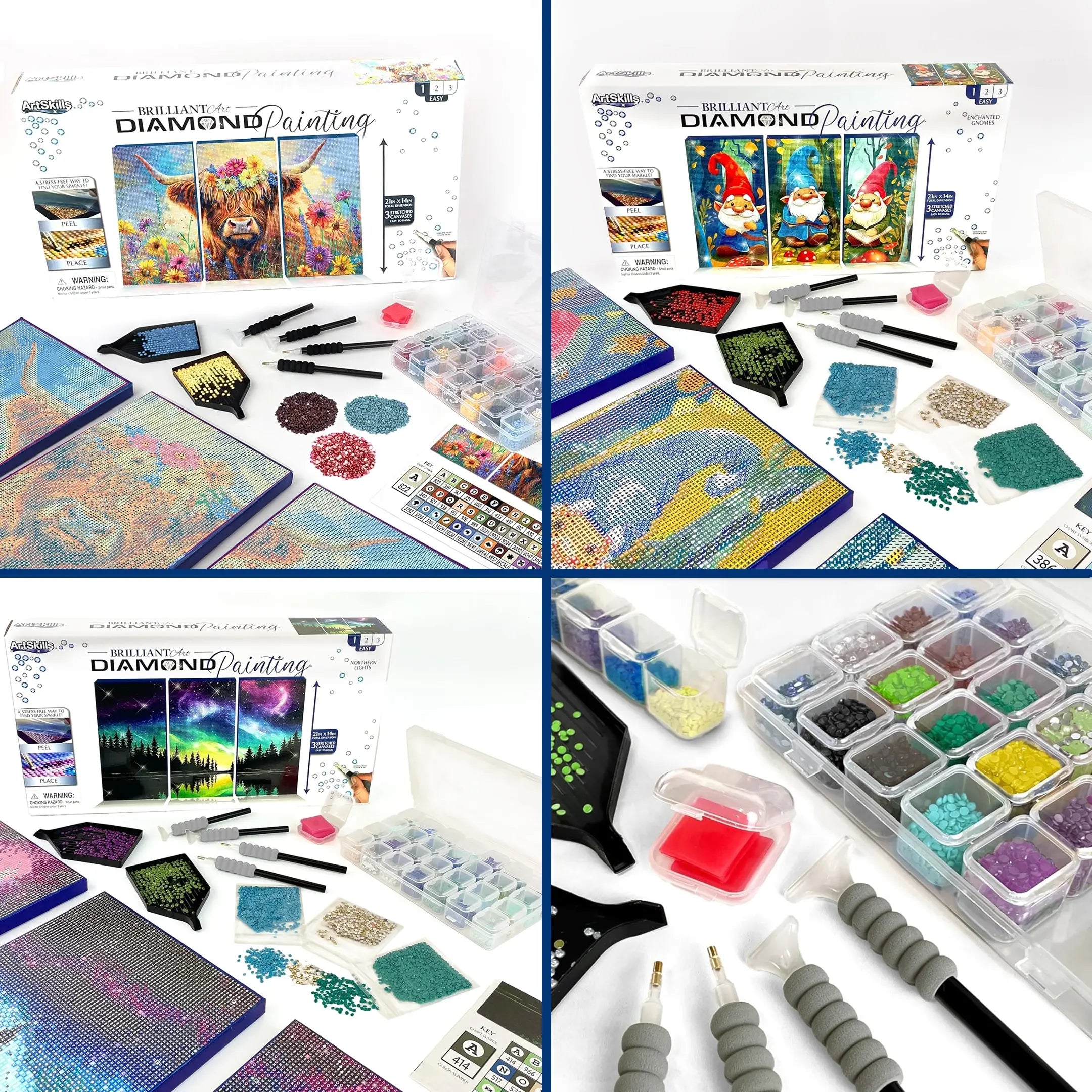 Diamond Painting Kit on Stretched Canvas