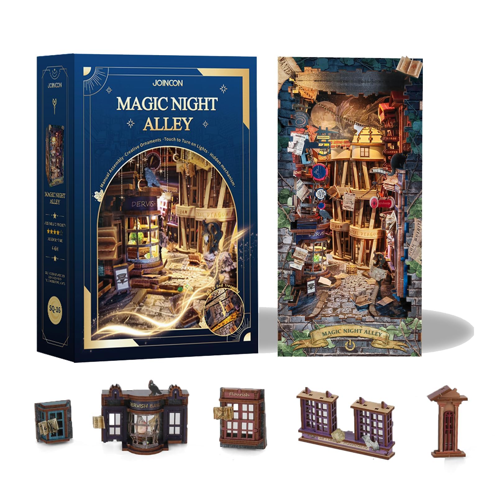 Harry . Potter: Magic Night Alley - DIY Book Nook Kit