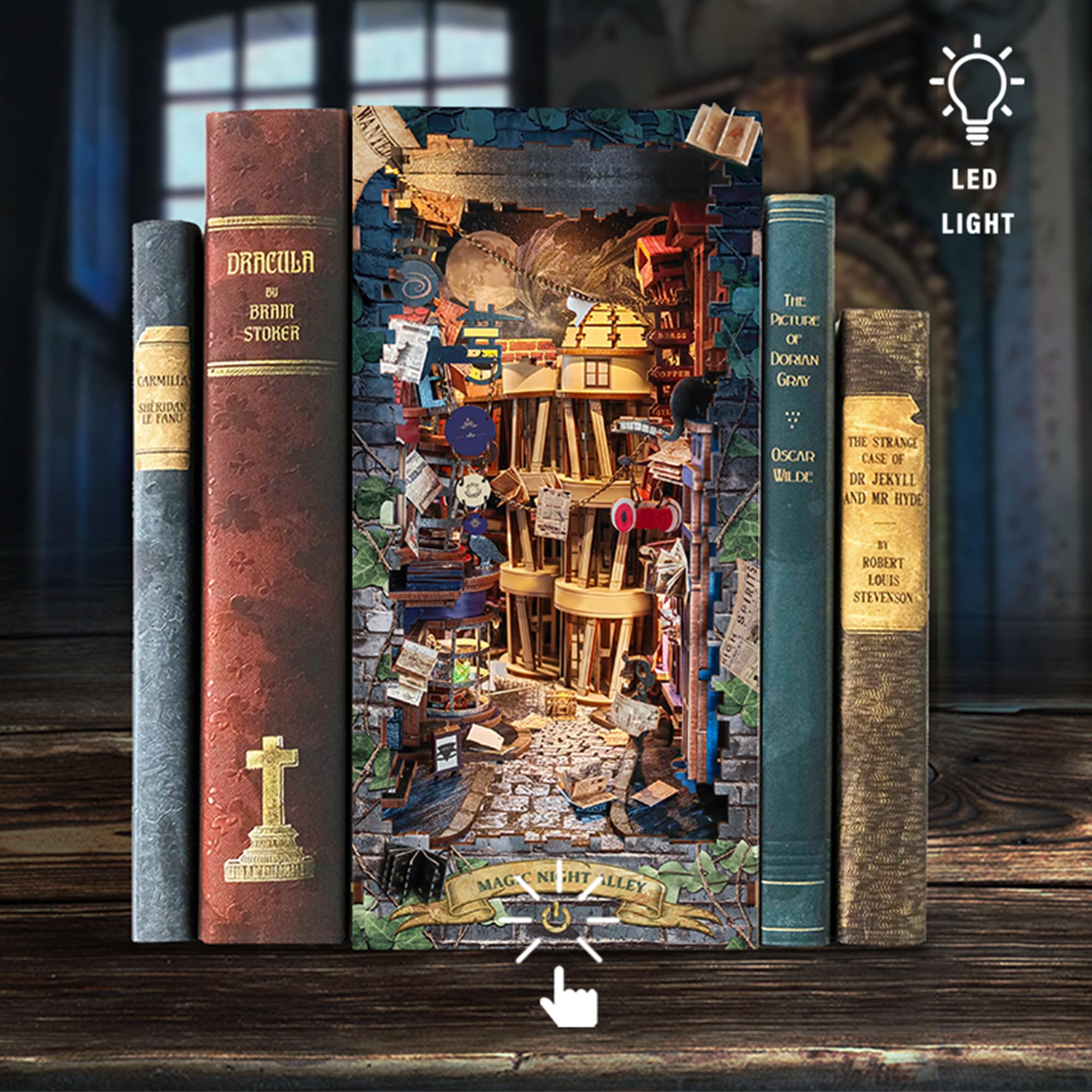Harry . Potter: Magic Night Alley - DIY Book Nook Kit