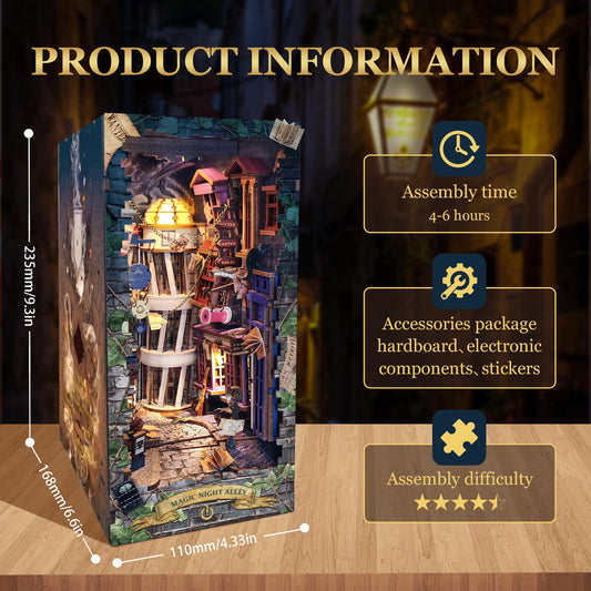 Harry . Potter: Magic Night Alley - DIY Book Nook Kit