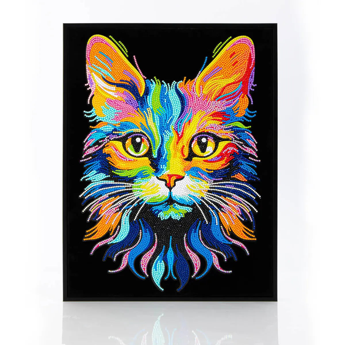 Neon Flocked Diamond Painting Kit – DIY Sparkling Art Canvas