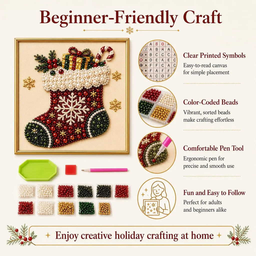 🎄 Christmas Santa Claus Pearl Art Kit🎅